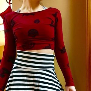 Animal-print Crop top